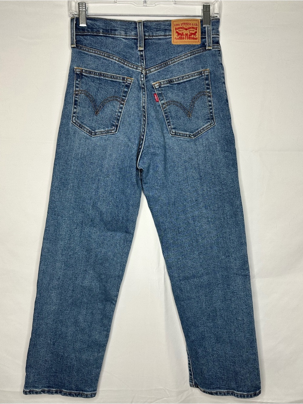 Levi's Ribcage Straight Ankle Women’s Jeans in Blue Denim